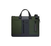 Piquadro Brief Aktentasche RFID Schutz Leder 42 cm Laptopfach grün