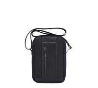 Piquadro Brief2 Herren-Umhängetasche mit zwei Fächern mit Reißverschluss schwarz - Farb-Varianten: Schwarz