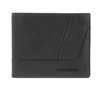 Piquadro Carl Geldbörse RFID Schutz Leder 11 cm black (TAS008447) schwarz