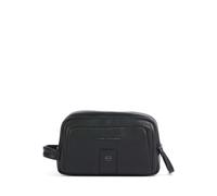 Piquadro Carl Kulturbeutel schwarz, Leder, 25 x 15 x 9cm