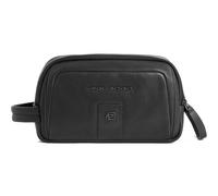 PIQUADRO Carl Leather Beauty Case Black