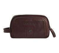 PIQUADRO Carl Leather Beauty Case Dark Brown