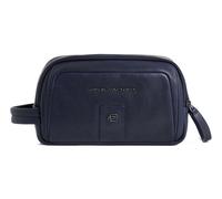 PIQUADRO Carl Leather Beauty Case Night Blue