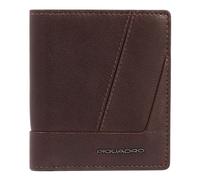 PIQUADRO Carl Vertical Men´s Wallet with Coin Case RFID Dark Brown
