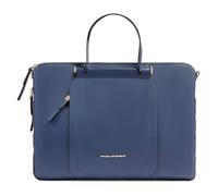Piquadro Circle Aktentasche Leder 43 cm Laptopfach blau