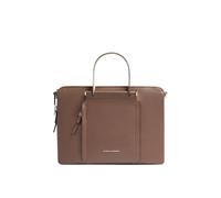 Piquadro Circle Expandierbare schlanke Leder Aktentasche, braun-beige - Farb-Varianten: Braun