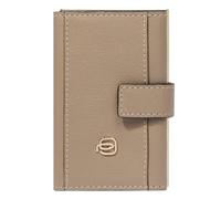 Piquadro Circle Kreditkartenetui RFID Schutz Leder 6.5 cm grau