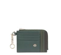 Piquadro Circle Munzbeutel mit Reißverschluss, dunkelgrün - Farb-Varianten: Grün