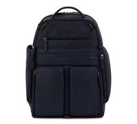 PIQUADRO, Computer und iPad® Backpack mit Schlaufe für wearable tail light, adjustable sternum strap, pocket for bottle and RFID anti-fraud protection, BLAU, blau, Taglia unica, 0 Stk