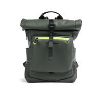 Piquadro Corner 2.0 Rolltop Rucksack dunkelgrün, Polyurethan, Unisex, 17L