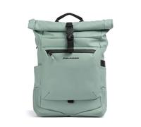 Piquadro Corner 2.0 Rolltop Rucksack hellgrün, Polyurethan, Unisex, 17L
