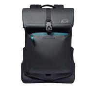 Piquadro Corner Special Rucksack schwarz, Polyurethan, Unisex, 17L