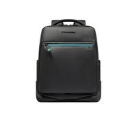 Piquadro Corner Rucksack 15,6" Laptop | Wasserabweisend & Erweiterbar, schwarz - Farb-Varianten: Schwarz