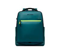 Piquadro Corner Rucksack 15,6" Laptop | Wasserabweisend & Erweiterbar, teal - Farb-Varianten: Petrolgrün