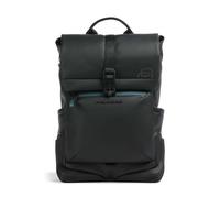 Piquadro Corner Special Rucksack schwarz, Polyurethan, Unisex, 17L