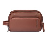 PIQUADRO Cronus Leather Toiletry Bag Brown