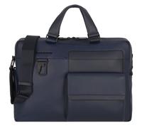 Piquadro Finn Aktentasche Leder 38 cm blau