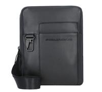 Piquadro Finn Umhängetasche Leder 18 cm schwarz