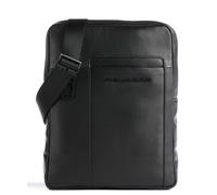 Leder-Umhängetasche mit iPad®-Fach Piquadro Finn, schwarz - Farb-Varianten: Schwarz