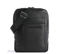 Piquadro Finn Umhängetasche Leder 18 cm schwarz