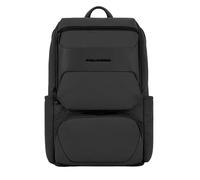 Piquadro Gio Laptop-Rucksack aus rezykliertem Stoff mit iPad® Pro12,9"-Fach, schwarz - Farb-Varianten: Schwarz