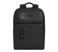 Piquadro Harper Laptop-Rucksack schwarz, Leder, Unisex