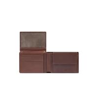 Piquadro Harper Herren Geldbörse aus Leder | Elegant & Praktisch, brown - Farb-Varianten: Dunkel Braun