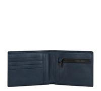Piquadro Harper Herrenbrieftasche mit Münzfach mit Reißverschluss, blau - Farb-Varianten: Blau