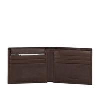 Piquadro Harper Kleine Geldbörse mit abnehmbarem Dokumentenhalter Dunkelbraun - Farb-Varianten: Dunkel Braun