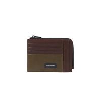 Piquadro Harper Reißverschluss-Münzbeutel mit Kreditkartenfächern, dunkel-grün - Farb-Varianten: Grün