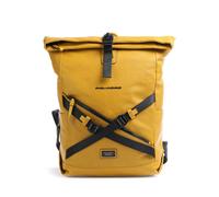 Piquadro Harper RFID Rolltop Rucksack senfgelb, Leder, Unisex, 21L