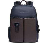 Piquadro Harper Rucksack RFID Leder 40 cm Laptopfach petrol