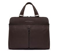 PIQUADRO Hedley 2 Handle Briefcase 14" Dark Brown
