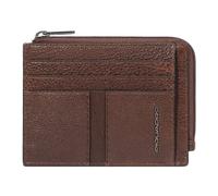 Piquadro Hedley Kreditkartenetui RFID Schutz Leder 11.5 cm braun