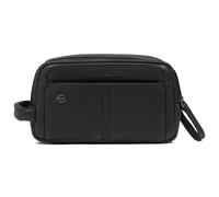 PIQUADRO Hedley Leather Toiletry Bag Black