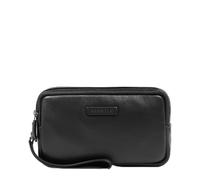 PIQUADRO - Herren-Clutch mit Zwei Fächern - Leder - Schwarz - Herren