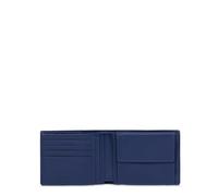 Piquadro - Herren-Geldbörse mit Münzfach - Strapazierfähiges Material und veganes Leder - Blau - Elegant