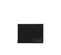 Piquadro Herren Geldbörse Ryan Leder Schwarz RFID-geschützt 12.5cm x 9.5cm x 1.5cm 4 Kreditkartenfächer