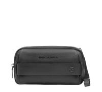 Piquadro Herren-Handtasche aus Leder, Schwarz