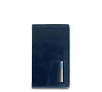 Piquadro - Kartenetui Blue Square aus Leder - Unisex - Nachtblau | Slim-Format, Kartenfächer, Robust, Täglicher Gebrauch