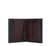 Piquadro Kleine Herrengeldbörse mit zwei Kreditkartenfächern mit Fälschungssicherung und einem Münzfach braun - Farb-Varianten: Dunkel Braun