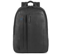 PIQUADRO Pulse, Rucksack aus Leder, Unisex, für Erwachsene, Schwarz, 11x40x31 cm (W x H x L), rucksack