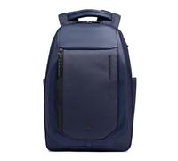 Piquadro Laptop Reiserucksack 14" aus recycled Stoff Unisex Leder und Stoff blau