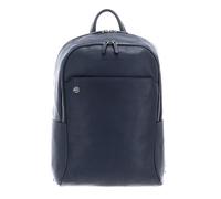 Piquadro Laptop-Rucksack 14", klein Mann Leder Meerblau