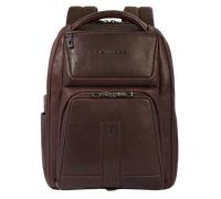 Piquadro Carl Rucksack RFID Schutz Leder 42.5 cm Laptopfach dark brown (TAS008493) braun