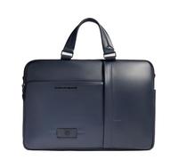 Piquadro - Tasche für Laptop 15,6" aus Leder - Herren - Blau