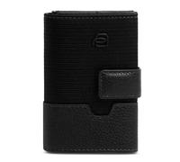 Piquadro Marcel Kreditkartenetui RFID Schutz Leder 11.5 cm schwarz