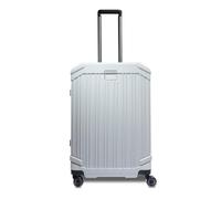 Piquadro - Mittelgroßer Hartschalen-Trolley mit 4 Rädern und Sicherheitsschloss - Polycarbonat - Weiß - Herren und Damen