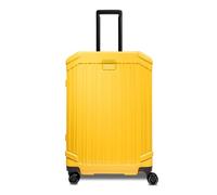 PIQUADRO Mittelgroßer Trolley mit 4 Rädern aus Polycarbonat, Blau, One Size, G - Grau, Taglia Unica