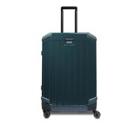 PIQUADRO Mittelgroßer Trolley mit 4 Rädern aus Polycarbonat, Blau, One Size, Ve - Grün, Taglia Unica